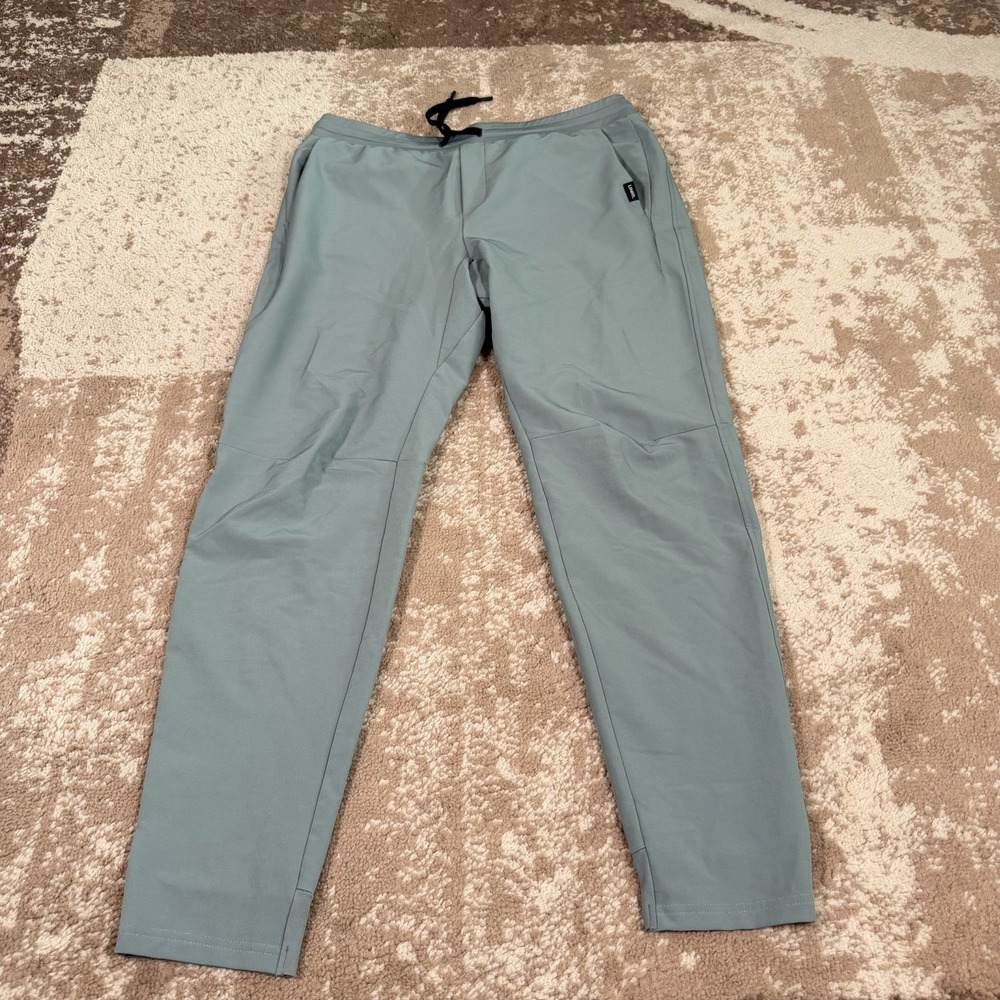 UNRL Apex Joggers Performance Pants Mens Large Teal Athletic Stretch Tapered